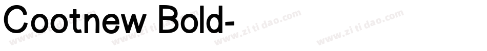 Cootnew Bold字体转换